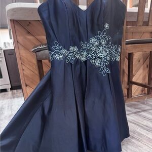 Blondie Nites Midnight NAVY BLUE HOCO DRESS